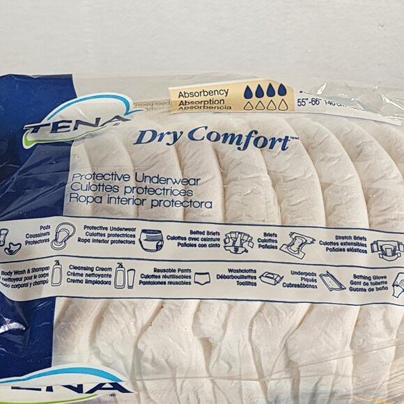 Tena Dry Comfort Absorbent 14pk Adult Protective Underwear Size XL 55"-66" - Picture 4 of 16
